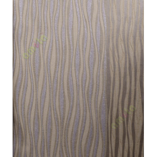 Peanut brown vertical curved stripes home decor wallpaper for walls